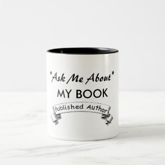 2 COULEURS INTERROGEZ-MOI AU SUJET DE MON LIVRE, TASSE ÉDITÉE