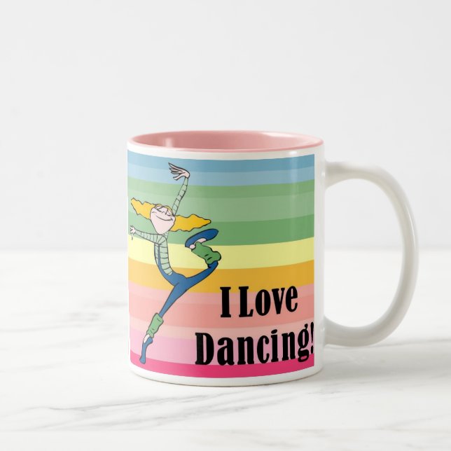 2 Couleurs J'adore danser la tasse (Droit)