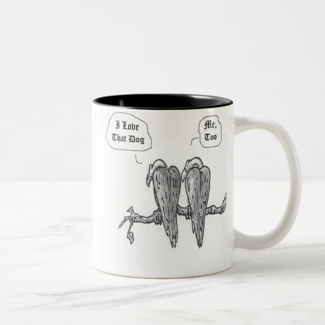 2 Couleurs J'aime cette tasse de chien (Droit)