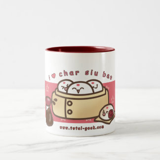 2 Couleurs j'aime la tasse de café de bao de SIU de char