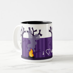 2 Couleurs J'aime la tasse de camping