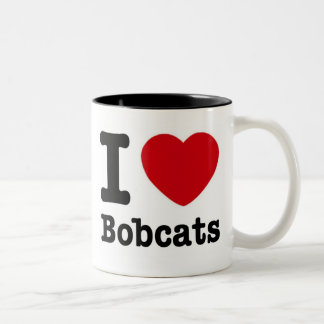 2 Couleurs J'aime la tasse de chats sauvages