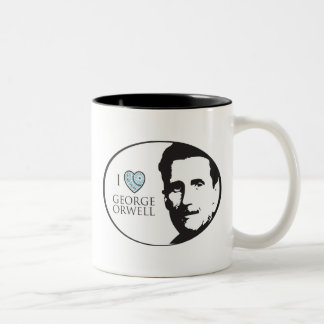 2 Couleurs J'aime la tasse de George Orwell