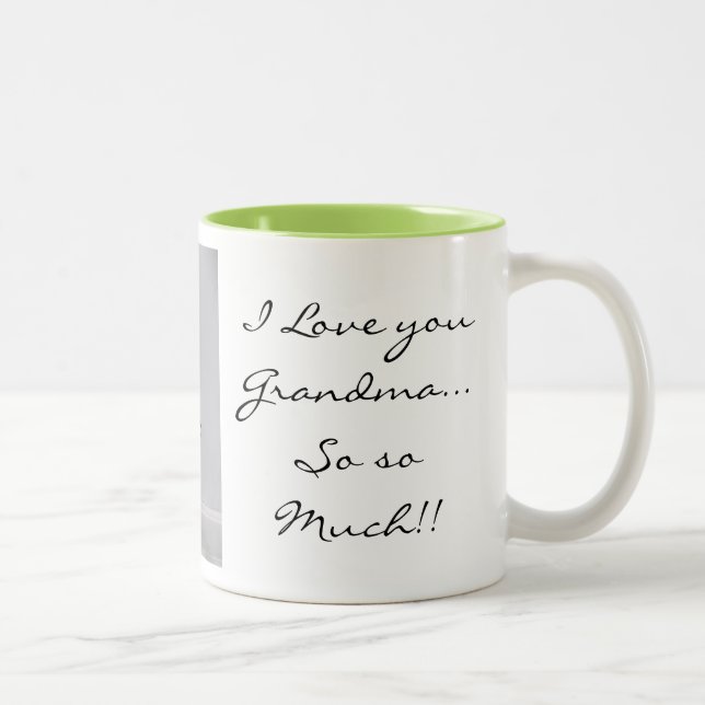 2 Couleurs J'aime la tasse de grand-maman (Droit)