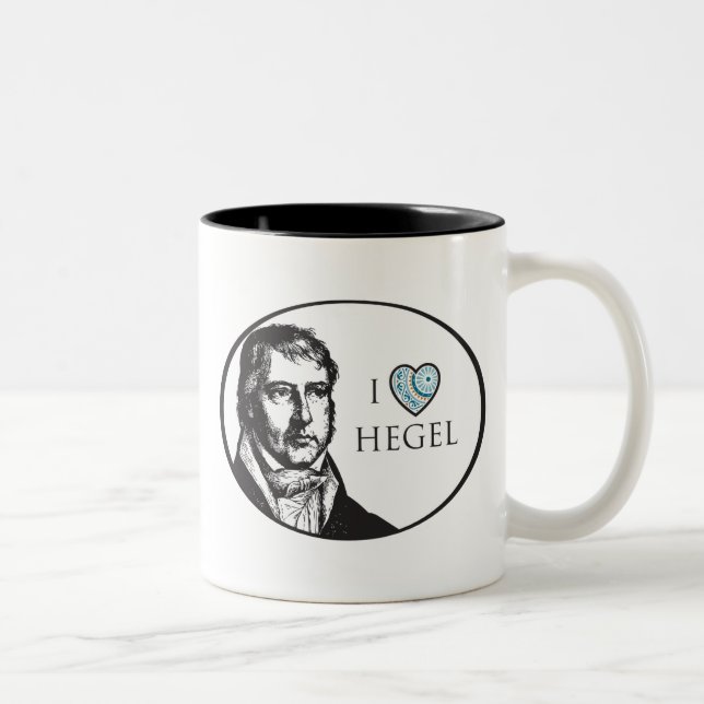 2 Couleurs J'aime la tasse de Hegel (Droit)