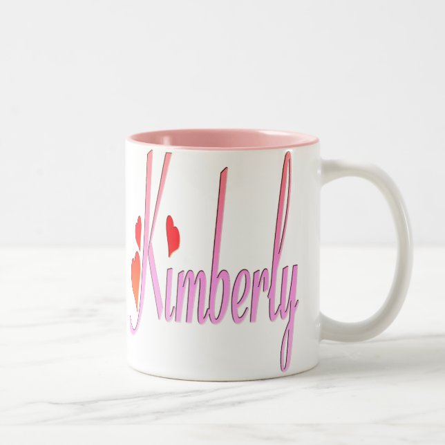 2 Couleurs J'aime la tasse de Kimberly (Droit)
