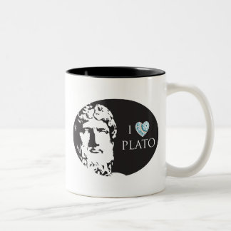 2 Couleurs J'aime la tasse de Platon