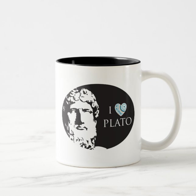 2 Couleurs J'aime la tasse de Platon (Droit)