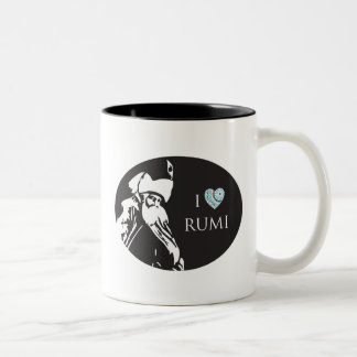 2 Couleurs J'aime la tasse de Rumi