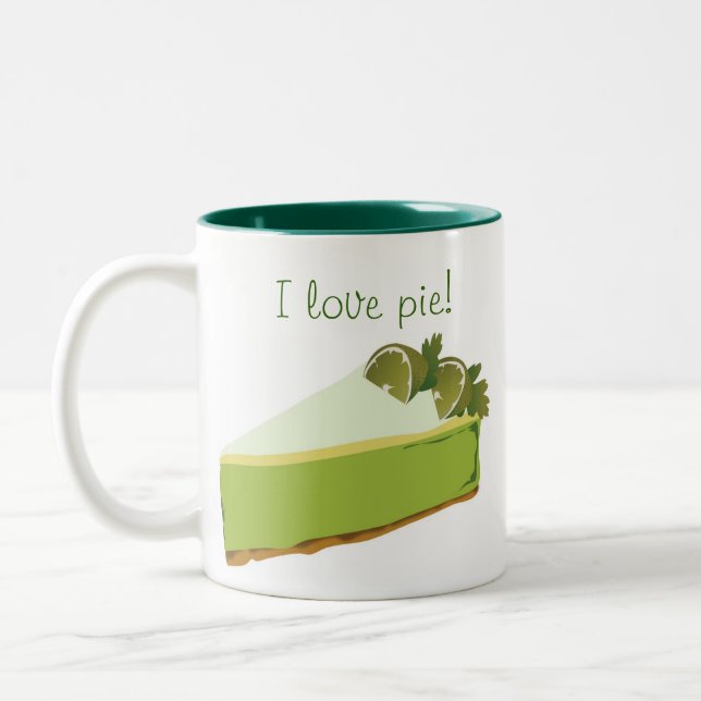 2 Couleurs J'aime la tasse de tarte (Gauche)