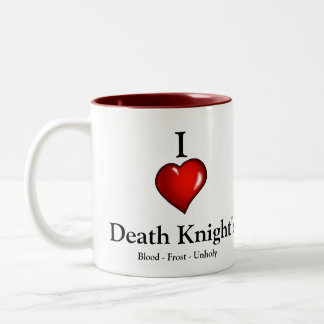 2 Couleurs J'aime la tasse du chevalier de la mort