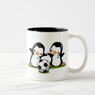 2 Couleurs J'aime la tasse du football