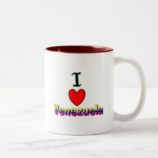 2 Couleurs J'aime la tasse du Venezuela