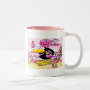 2 Couleurs J'aime la tasse ROSE