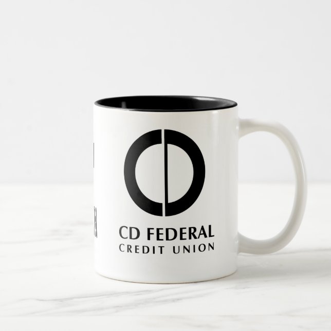 2 Couleurs J'aime ma tasse de café de Credit Union (Droit)