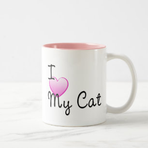 2 Couleurs J'aime ma tasse de chat