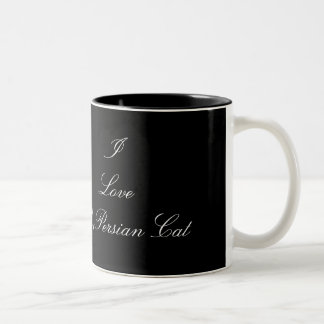 2 Couleurs J'AIME MA tasse de PERSONNALISER de CAT PERSAN