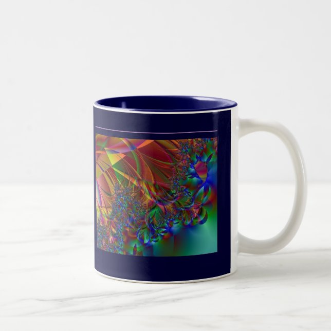 2 Couleurs Jardin de tasse d'art de fractale (Droit)