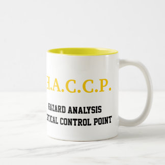2 Couleurs Jaune de TASSE de HACCP