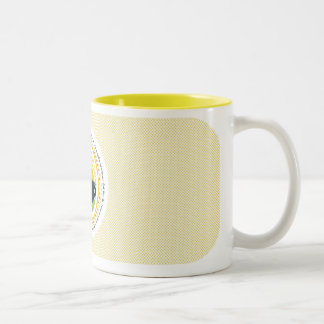 2 Couleurs JAUNE de TASSE Soleil-Multilingue BONJOUR