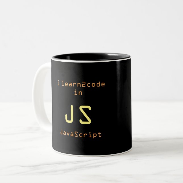 2 Couleurs Javascript Ninja 1 tasse noire (Devant gauche)