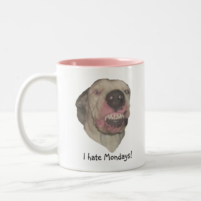 2 Couleurs Je déteste la tasse de lundi (Gauche)