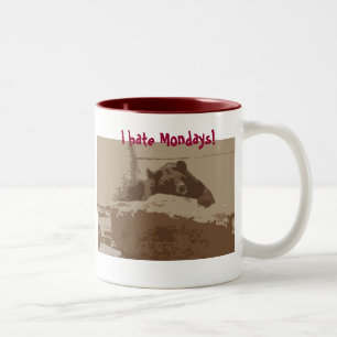 2 Couleurs Je déteste lundi ! tasse d'ours