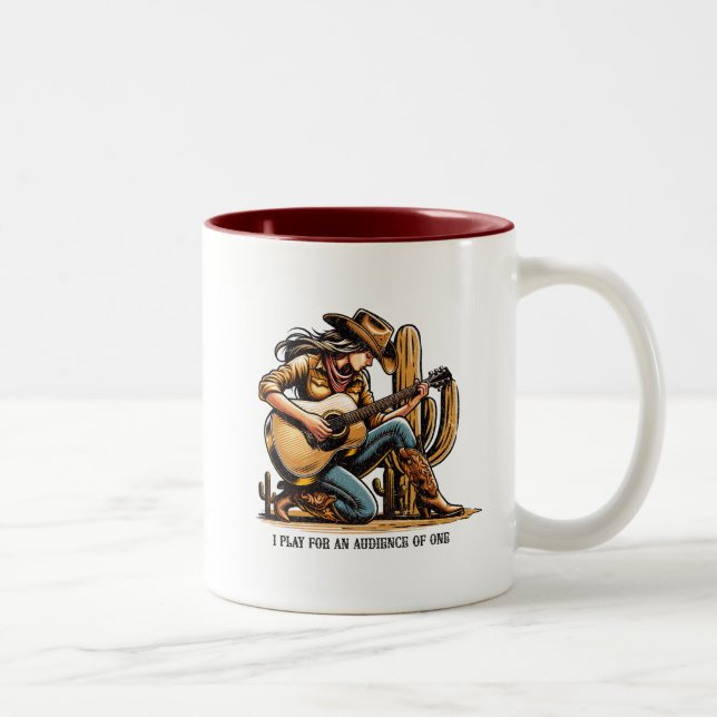 2 Couleurs Je joue pour un public d'une tasse (Droit)
