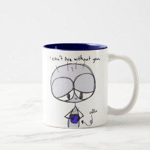 2 Couleurs je ne peux pas vivre sans vous - tasse