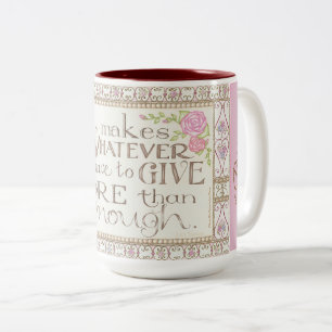 2 Couleurs JE SUIS en Paix - Plus que Suffisant Tasse à Café