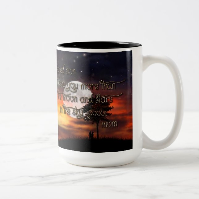 2 Couleurs Je suis la tasse du fils préféré de la maman (Droit)