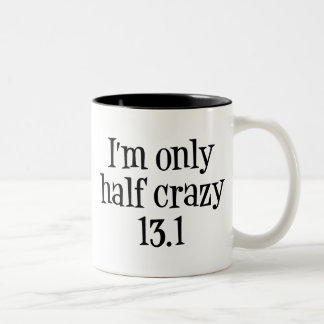 2 Couleurs Je suis tasse folle seulement demi