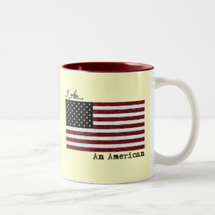 2 Couleurs JE SUIS une tasse américaine