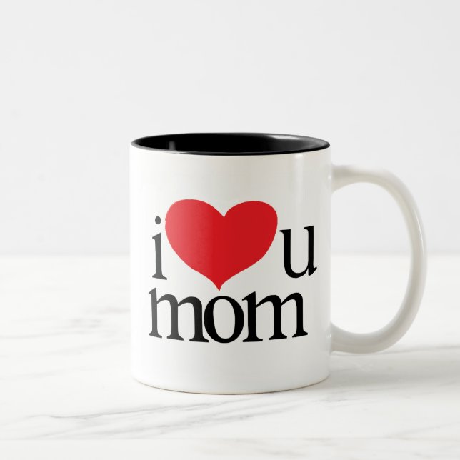 2 Couleurs je t'aime maman tasse de café (Droit)