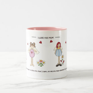2 Couleurs Je t'aime tasse de maman