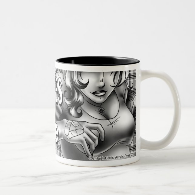 2 Couleurs Jeanie, tasse monochrome de logo (Droit)