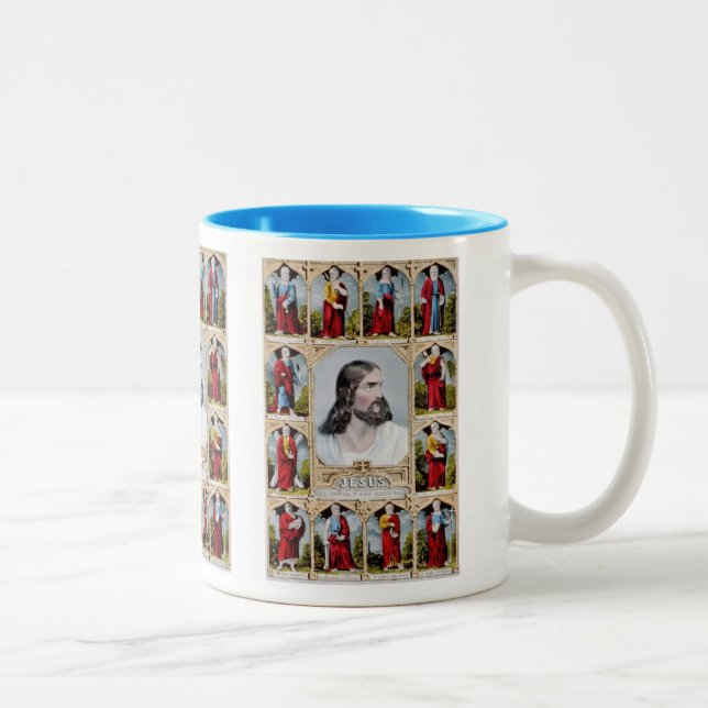 2 Couleurs Jésus et la tasse d'apôtres (Droit)