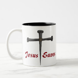 2 Couleurs Jésus sauve la tasse de café