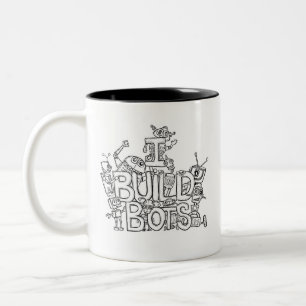 2 Couleurs J'établis la partie II de tasse de café de Chatb