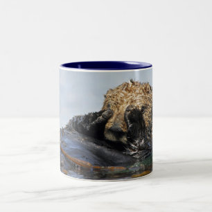 2 Couleurs Jeter un coup d'oeil la tasse de loutre de mer