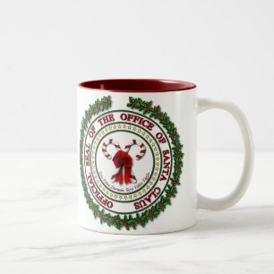 2 Couleurs Joint du bureau de la tasse du père noël