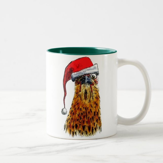 2 Couleurs Joyeuse tasse de Chickmas (Droit)