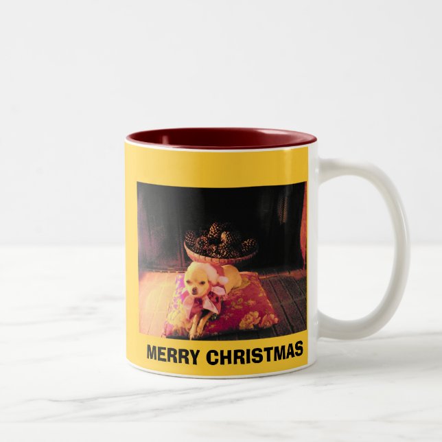 2 COULEURS JOYEUX NOËL - TASSE CHICHI DE PUCHI (Droit)