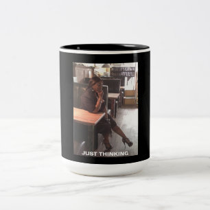 2 Couleurs Juste tasse 15oz de pensée