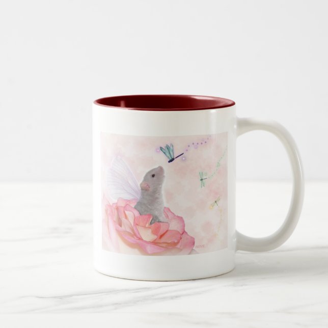 2 Couleurs Juste tasse de Rosey (Droit)