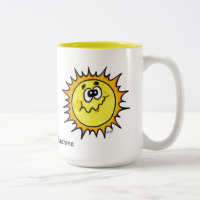 Juste un rayon de tasse de café de soleil