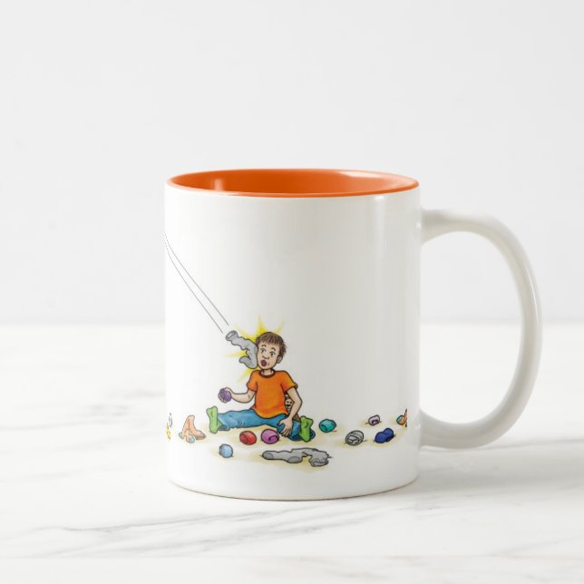 2 Couleurs La chaussette lutte tasse (Droit)