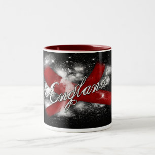 2 Couleurs La croix de St George de tasse de l'Angleterre, le