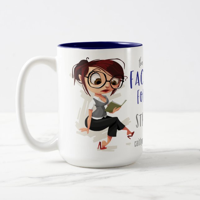 2 Couleurs La Force Facteur est forte 15oz tasse (Gauche)