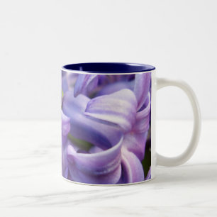 2 Couleurs La jacinthe fleurit la tasse de café